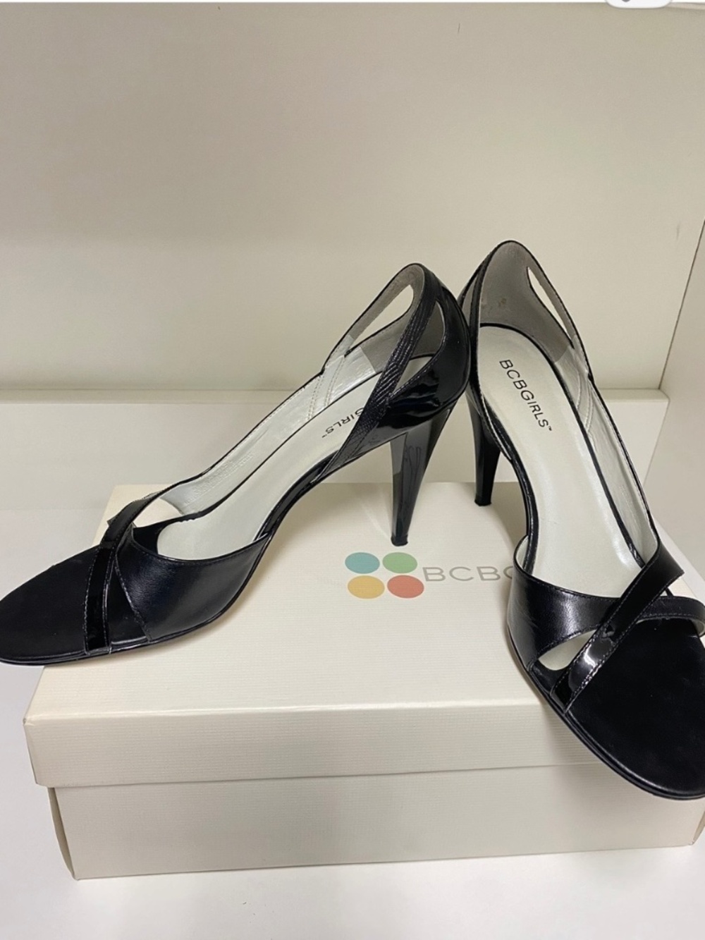 BCBGirls black heels, size 8